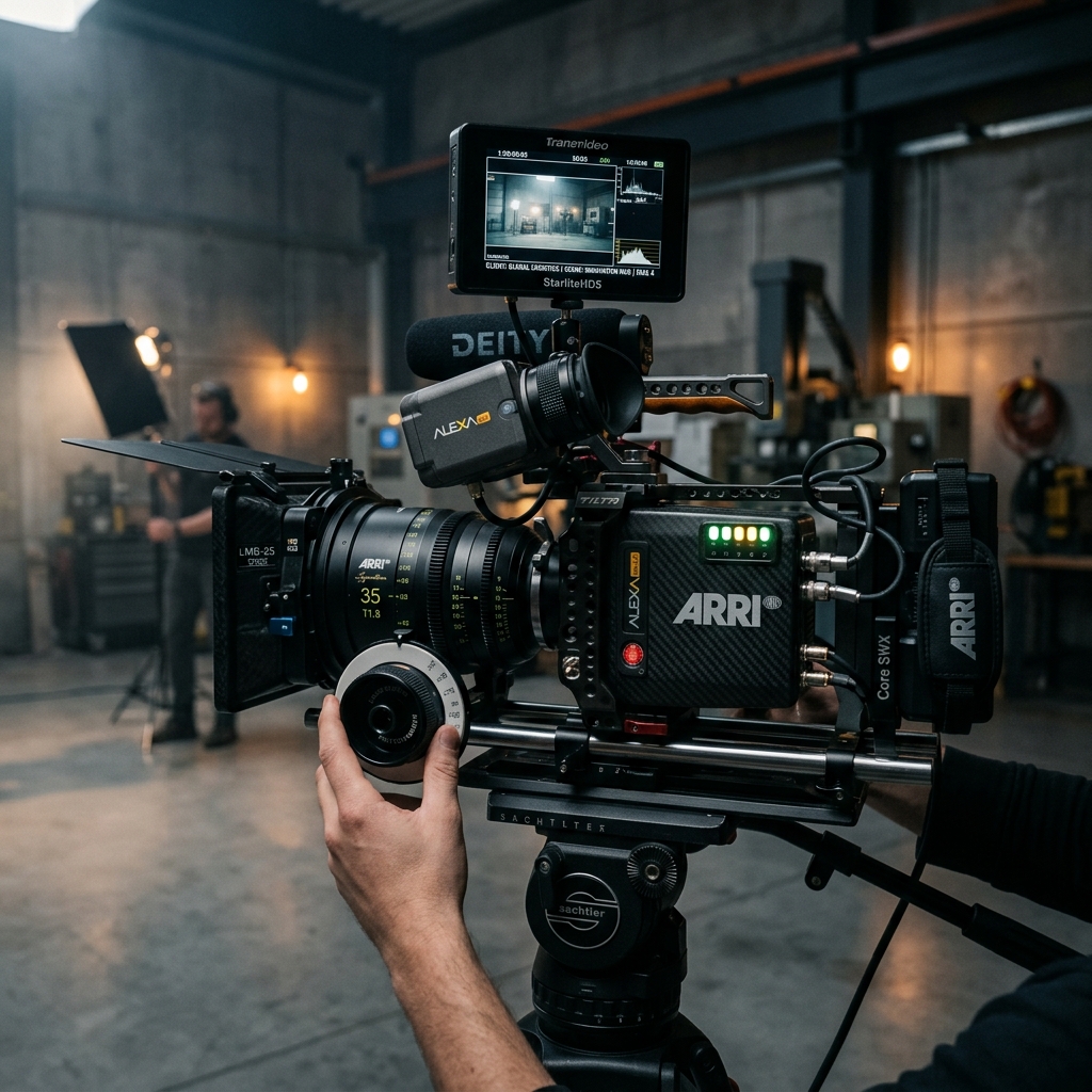 精密製造プロセスのシネマティック映像